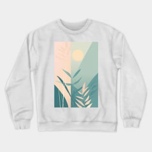 Springtime Garden Abstract Minimalism Crewneck Sweatshirt